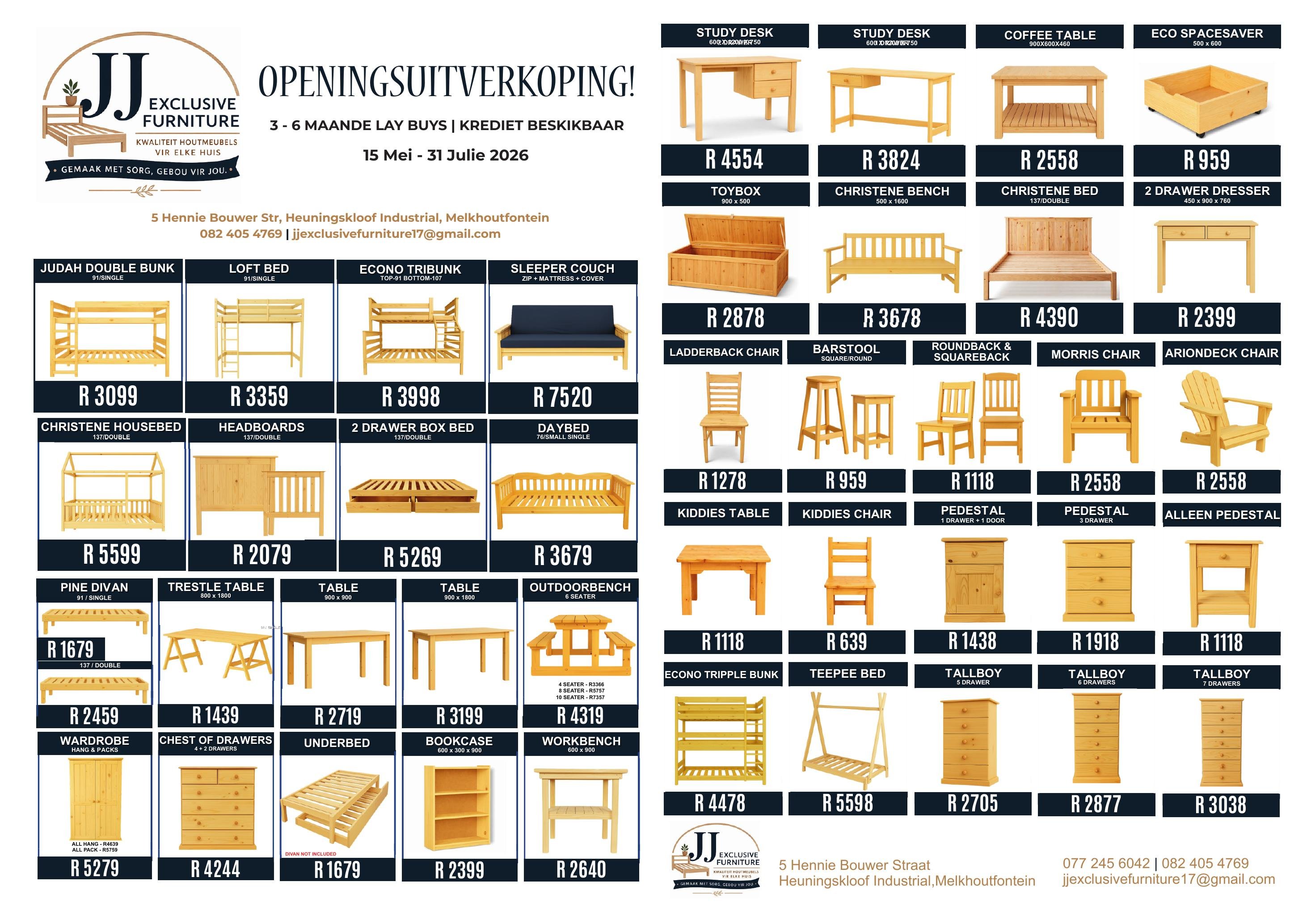 JJ Exclusive Furniture catalog cover